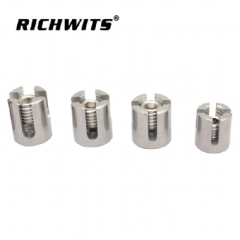 RICHWITS不銹鋼十字槽卡頭 綠化墻固定鋼絲繩連接 不銹鋼卡頭