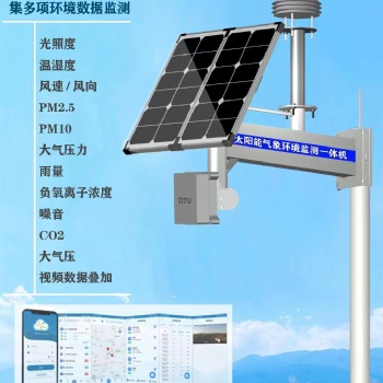 集創(chuàng)云太陽(yáng)能超聲波一體式氣象站