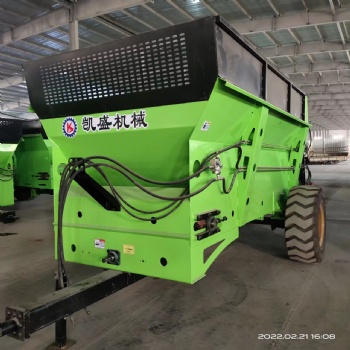 山東凱盛撒肥車 牽引式揚肥機 雙圓盤撒糞車
