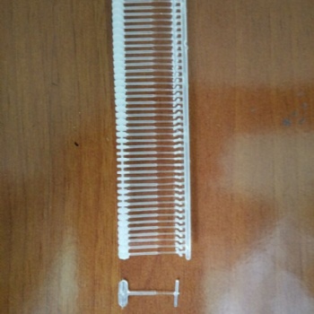 應梯形膠針 15mm梯形膠針 黑白色膠針 洗水牛仔膠針批發