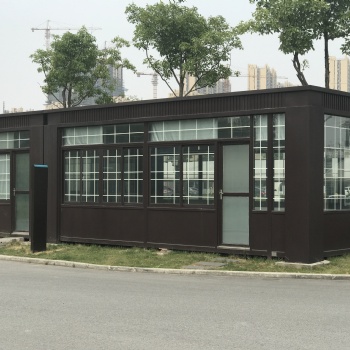 上海追優廠家門衛物業收費亭值班室治安亭停車場收費亭隔熱保安亭