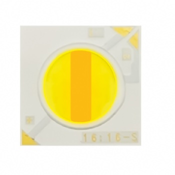 1616外形10.5發光面雙路雙色COB光源12W36V可控硅調光影棚補光LED