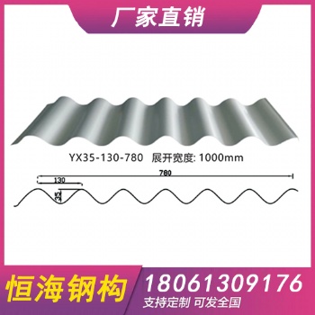 海安HV-1038型彩鋼瓦墻屋面瓦