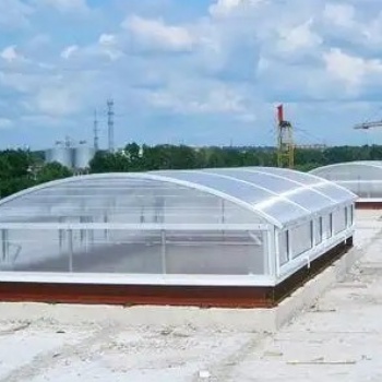 通風器專用機械設備 順坡通風器骨架 圓拱側開型采光排煙天窗