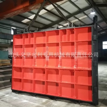 鑄鐵鑲銅閘門 電動(dòng)頭啟閉機(jī) 附壁式安裝 機(jī)閘一體閘門廠家