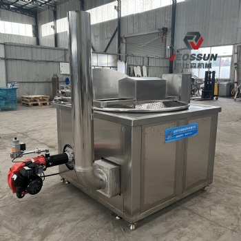 不銹鋼全自動出料果蔬食品油炸機 雙氣通用油炸設備 大型電炸鍋商用