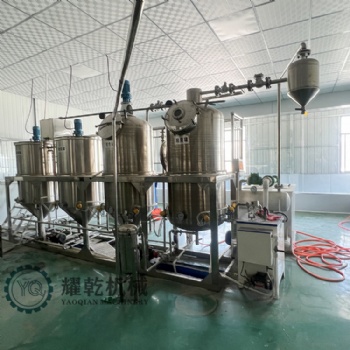 核桃油加工設備 植物毛油精煉生產線 1-100噸核桃油精煉生產線