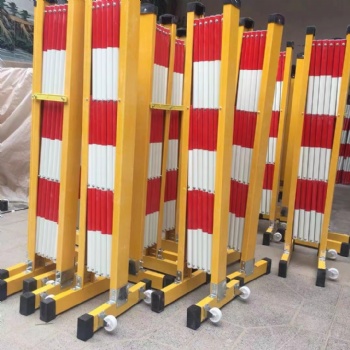 【伸縮護欄】玻璃鋼管式伸縮圍欄可移動安全電力道路施工隔離護欄