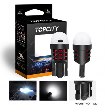 私模汽車LED車燈T10示寬燈儀表燈日行燈閱讀燈泡W5W 194LED Bulb