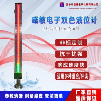 磁敏電子雙色液位計高壓鍋爐物位計