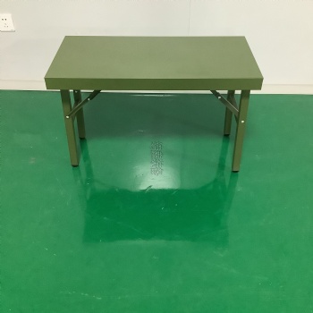 單兵作業桌 鋼制折疊桌 軍綠色