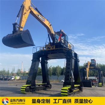 火車卸煤挖掘機 加高底盤挖掘機卸火車大長腿