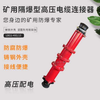 煤礦用LBG1-400A10KV高壓電纜連接器 防爆連接器