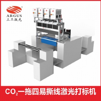 彩印鍍鋁箔狗糧袋易撕線激光打孔機
