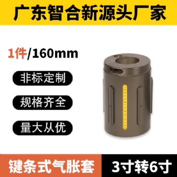 氣脹軸手漲軸漲緊軸瓦片式鍵條式通條式收放卷軸氣漲軸來圖可定制