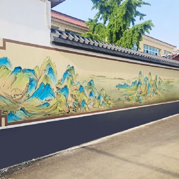 易縣墻體彩繪，新農村高品質墻繪，保定網紅墻