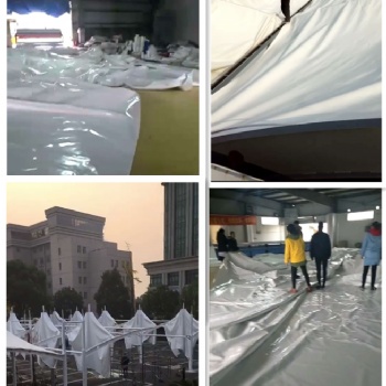 專業加工批發PVC防雨膜布-雙標亞克力多功能膜材加工