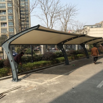 供應上海臨近膜結構停車棚/膜結構自行車雨棚/景觀棚