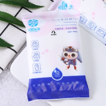 小包裝濕紙巾 10片裝嬰幼兒濕巾母嬰用濕巾批發