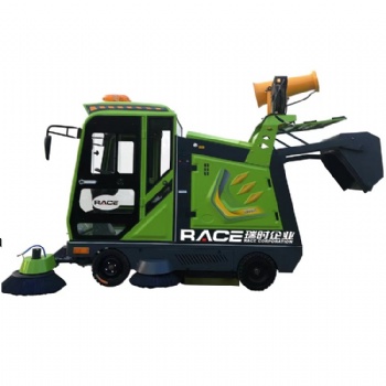 工廠園區街道掃路車 瑞時RACE230/240品牌清掃機 全封閉四輪駕駛自卸式掃地機