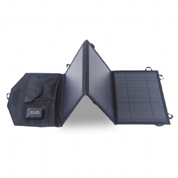 三盛太陽能發(fā)電板5v光伏板充電器手機(jī)用車載戶外便攜折疊充電包