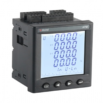 安科瑞APM810多功能三相電能表 自帶諧波測量 開關量 485通訊精度0.5S級