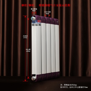 維銘斯 鋼鋁復合暖氣片廠家 SCGLZY8-7.5-300-1.0鋼鋁復合散熱器