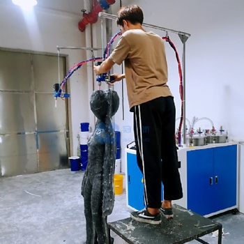 雙組份液體硅膠灌膠機 實體硅膠娃娃自動混料灌注機