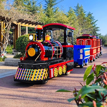 商業街廣場公園景區大型新款農莊花海田園可坐人電動觀光小火車