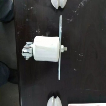 單道直線橫吊線，電機車架空線，交叉壓線板，ZD-1終端線夾，DXK-2雙線夾