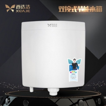 源頭工廠厚桶水箱雙按靜音沖水箱家用加厚蹲便器水箱017