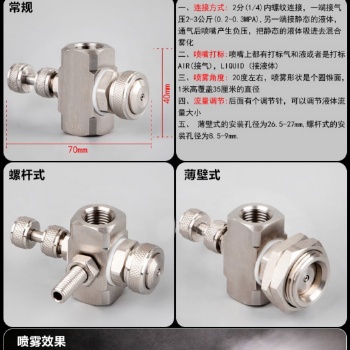 空氣霧化噴嘴的特點(diǎn)和應(yīng)用