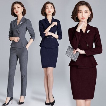 汕頭定制企業單位公司男女正裝職業裝工作服制服西服西裝襯衣西褲T恤衫廣告衫酒店工作服