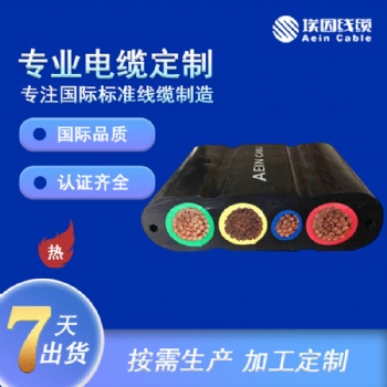 YFFBPG 扁平屏蔽電纜（含鋼絲 屏蔽）