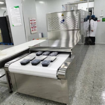 廣州30千瓦微波飯盒加熱機器設備定制微波殺菌自動化設備