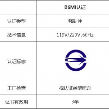電子產(chǎn)品臺灣BSMI認(rèn)證所需資料及辦理流程