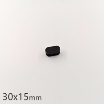 家具橢圓管塞,塑料堵頭,橢圓管內塞,30x15鋼腳內塞