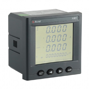 安科瑞AMC96三相智能多功能電表嵌入安裝開孔88*88mm配485通訊