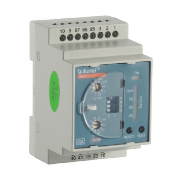 安科瑞ASJ10系列剩余電流繼電器導軌安裝1路剩余電流接地故障保護