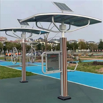 公園新型二代智能健身器材 無線傳輸太陽能供電 奧泰供應