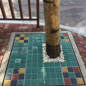 節約型生態護樹板 綠地 樹池 樹穴 花壇 護樹板格柵 陜西馳牧綠洲科技有限公司