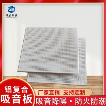 機房墻面600*600鋁天花吊頂復(fù)合吸音板防潮阻燃