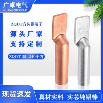 廠家加工非標定制ZQDT方頭無孔直板設備接線不帶螺絲孔掛錫