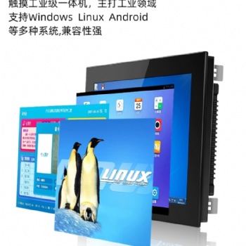 17寸壓鑄電阻觸摸一體機 可做電容 非觸摸 鳳凰端子