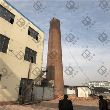鍋爐房磚煙囪人工拆除