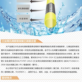 化工用耐腐蝕耐高溫孔網管孔網鋼帶PE-RT復合管（東泰管業(yè)）