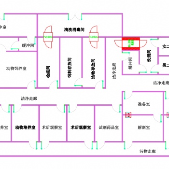 太原市動物房實驗室設計圖紙