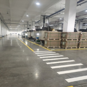 蘇州工業園區唯亭廠區車道標線：人行道及叉車通道劃線價格