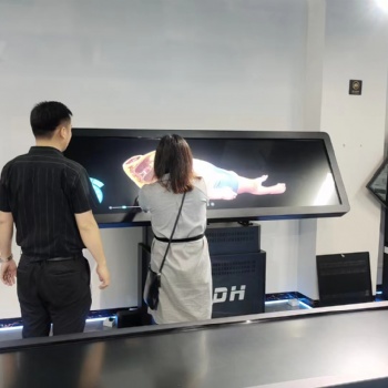 雙屏拼接演示臺醫教展示終端教學一體機虛擬人體教學解剖臺沙盤