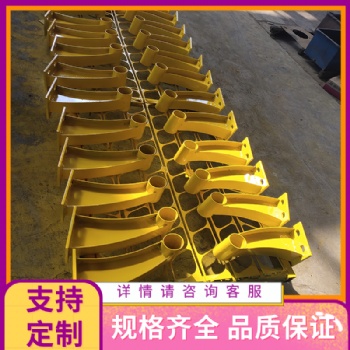 橋梁護(hù)欄防撞立柱 鑄鐵管架焊接支架 人行道玻璃欄桿扶手